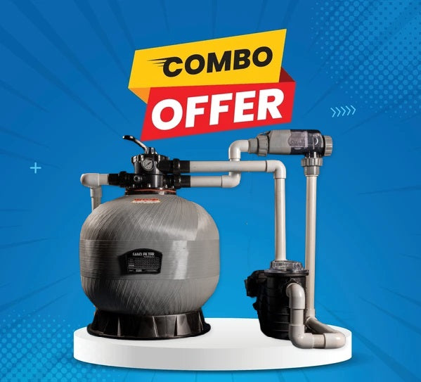Salt Chlorinator | Sand Filter | Pump |  Combo Deal | Eco Chlor Value Kit | Up to 80,000 Litres - With Engery Saving Pump